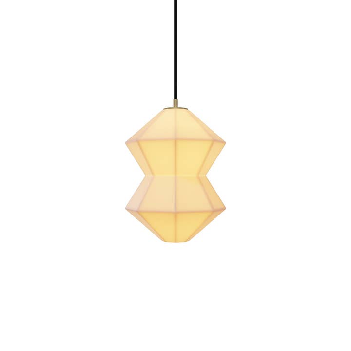 Double Diamond Porcelain Hanging Pendant for wholesale by The Bright Angle