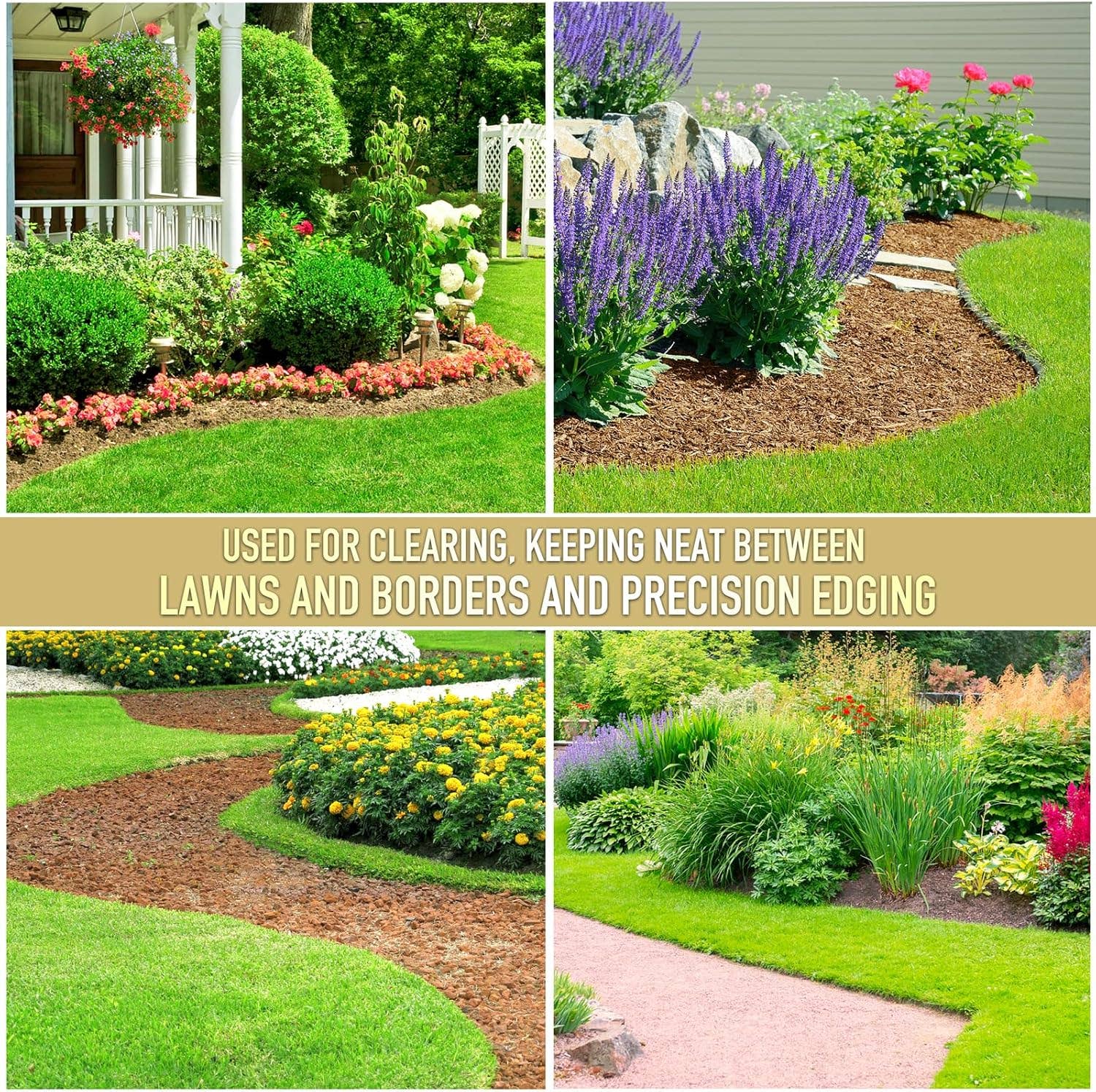 VIGOR - Wholesale Garden Tool - Tooth Blade Lawn Edger Tool,3 Pieces Removable Lawn Edger7