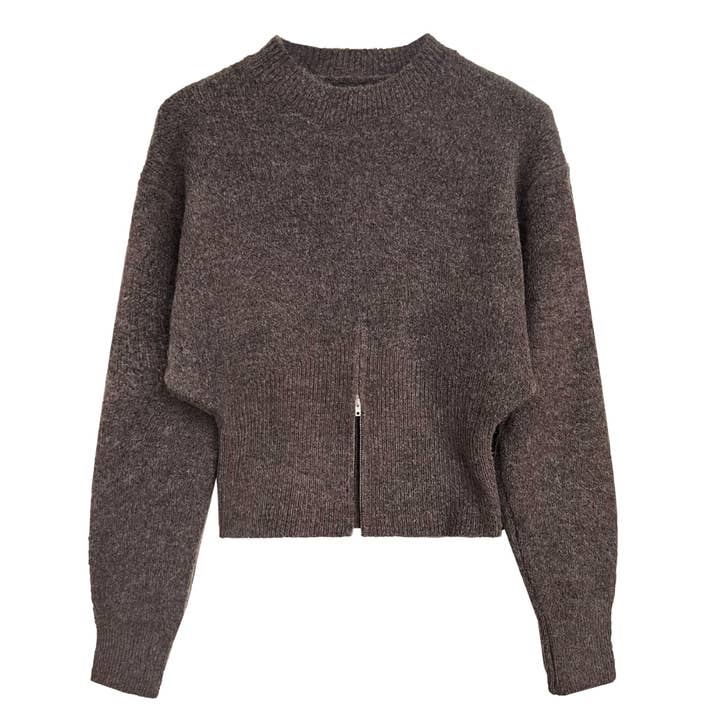 Marayn - Vendita all'ingrosso Maglione tricot - Donna - NUOVO Luxi 2025 Chic Maglione Corto con Zip7
