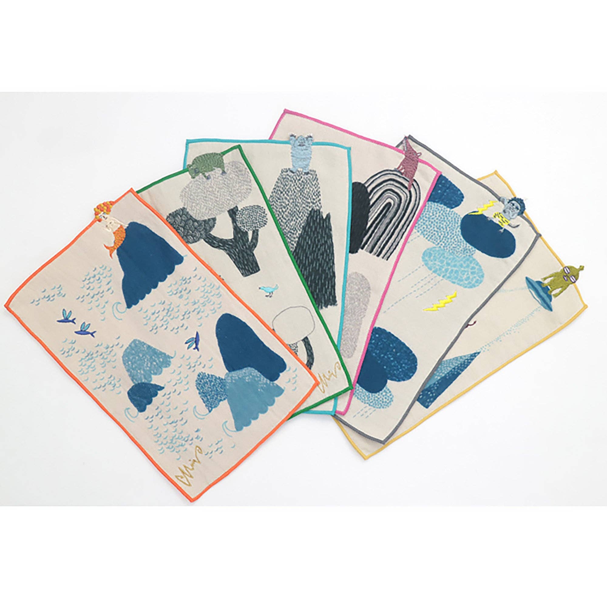 MinoCraft - Vendita all'ingrosso Tovaglioli da tavola in stoffa - Asciugamano in cotone ricamato giapponese7