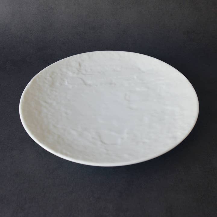 Stardust White – Mino ware 27cm Plate for wholesale by HARMONY NIPPON