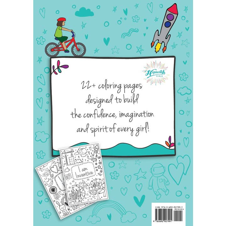 Hopscotch Girls - Wholesale Coloring Book - Kids & Baby - Coloring Book for Girls - "I Am Confident, Brave &..."