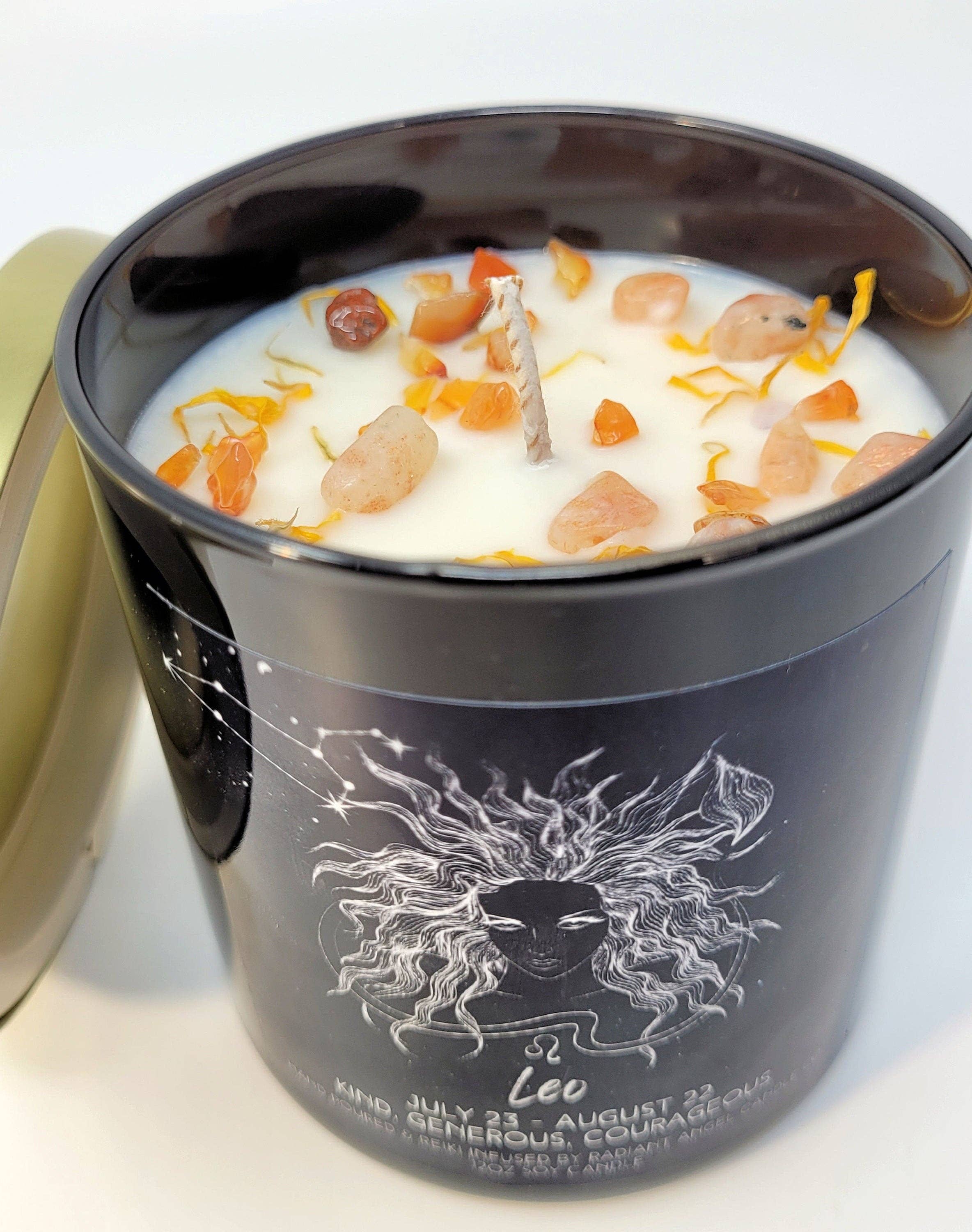 Radiant Angel Candle Co - Vendita all'ingrosso Candela in vasetto - Leone, candela Leo, dea Leone1