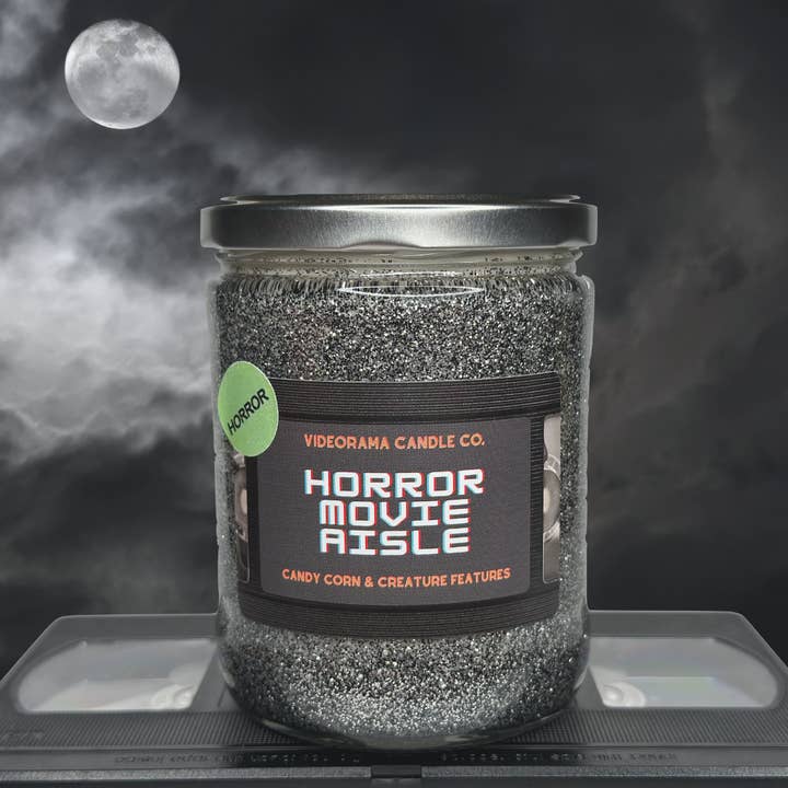 Horror Movie Aisle for wholesale by Videorama Candle Company