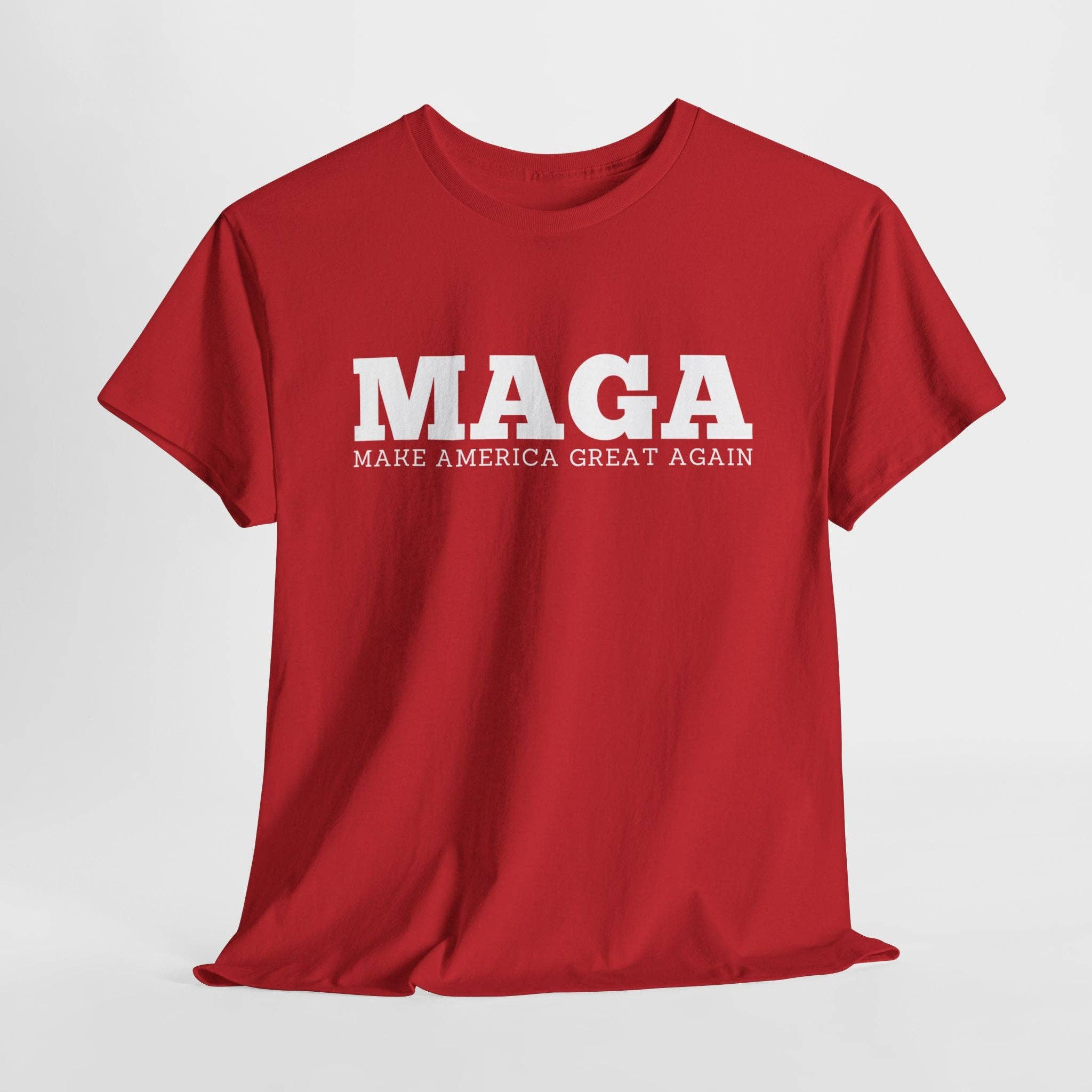 Red MAGA T-Shirt – Bold 'Make America Great Again' Trump for wholesale on Faire0