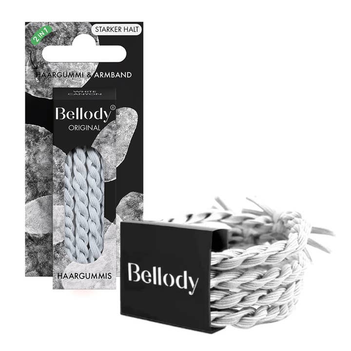 White hair ties - Bellody® (4 pieces - White Canyon) for wholesale by Bellody GmbH