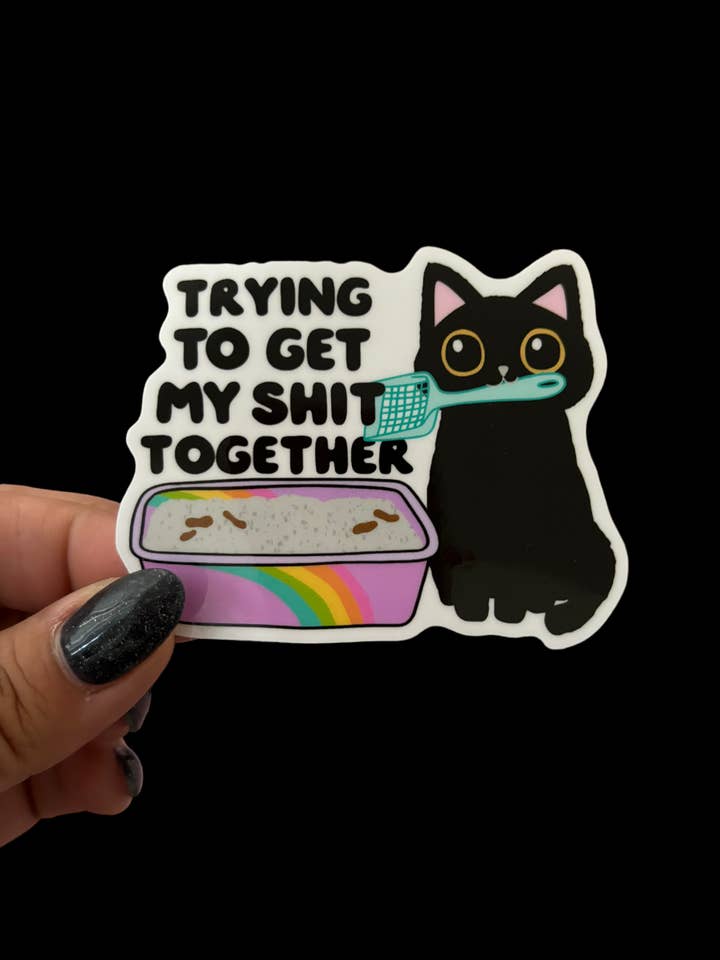 Ich versuche, mein Zeug zusammenzubekommen Vinyl-Aufkleber für den Großhandel von I Will Cut You Creations