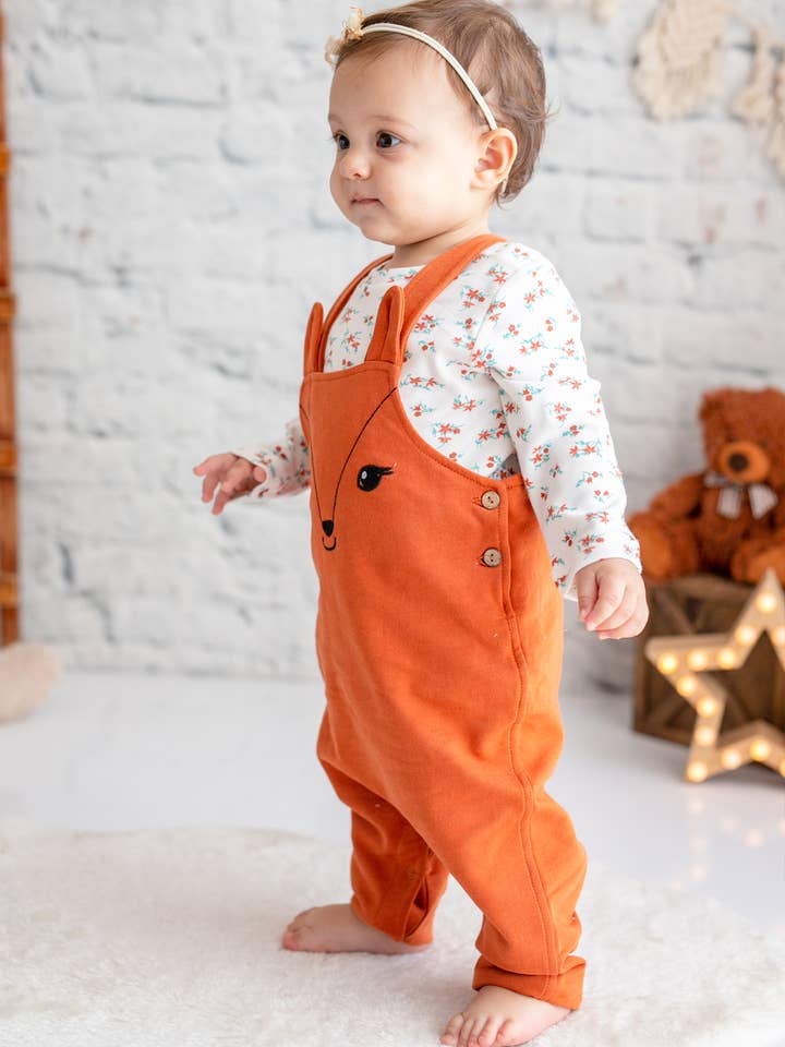Baby Pige Natur Tema Bambi Overalls for engroshandel hos ZEYLAND