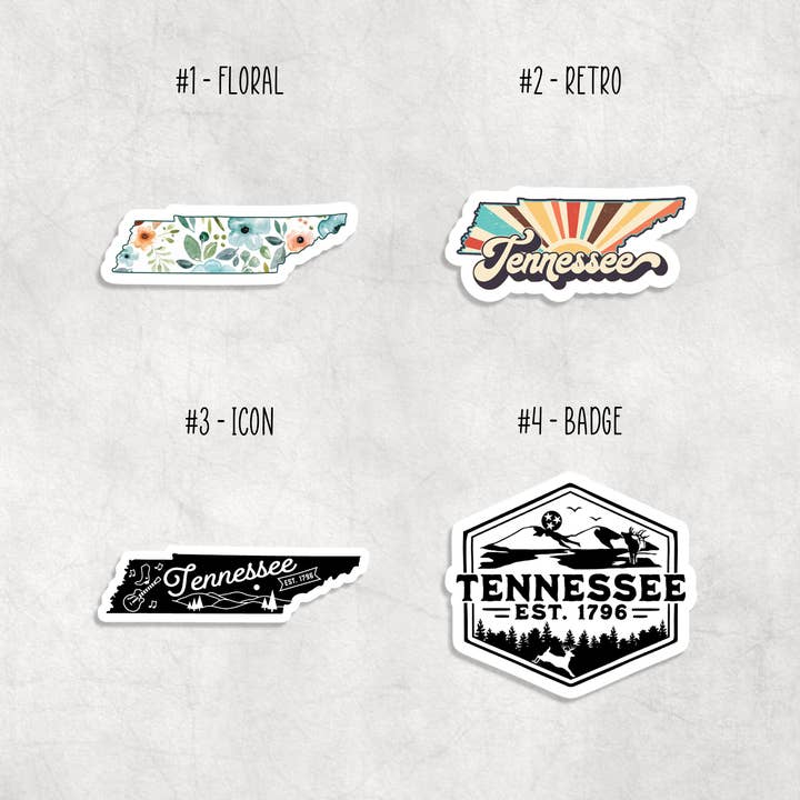 Expression Design Co - Wholesale Sticker - Tennessee Stickers