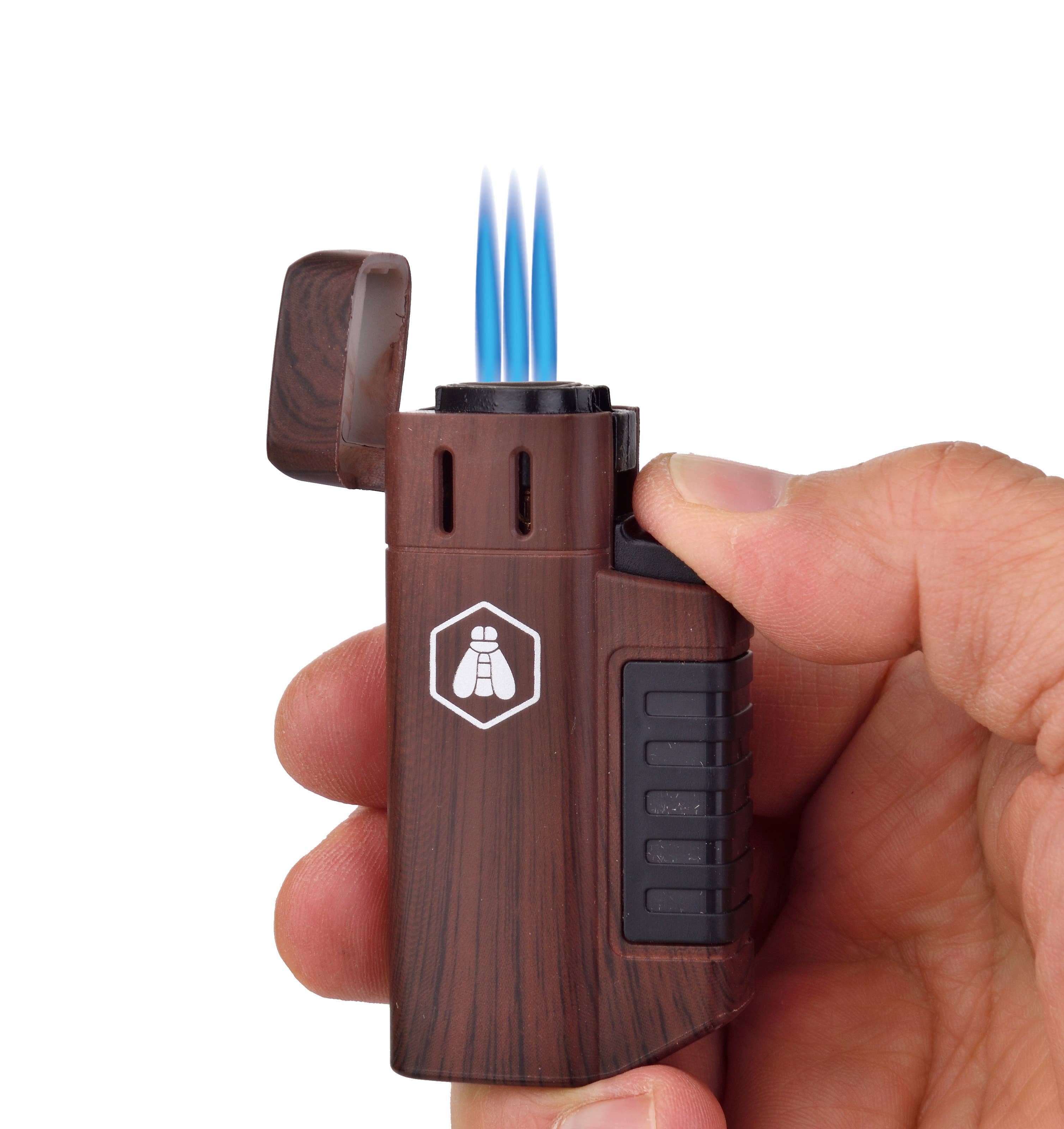 Laguiole - Wholesale Lighter - Laguiole Display of 12 triple flame lighters and cigar holder3