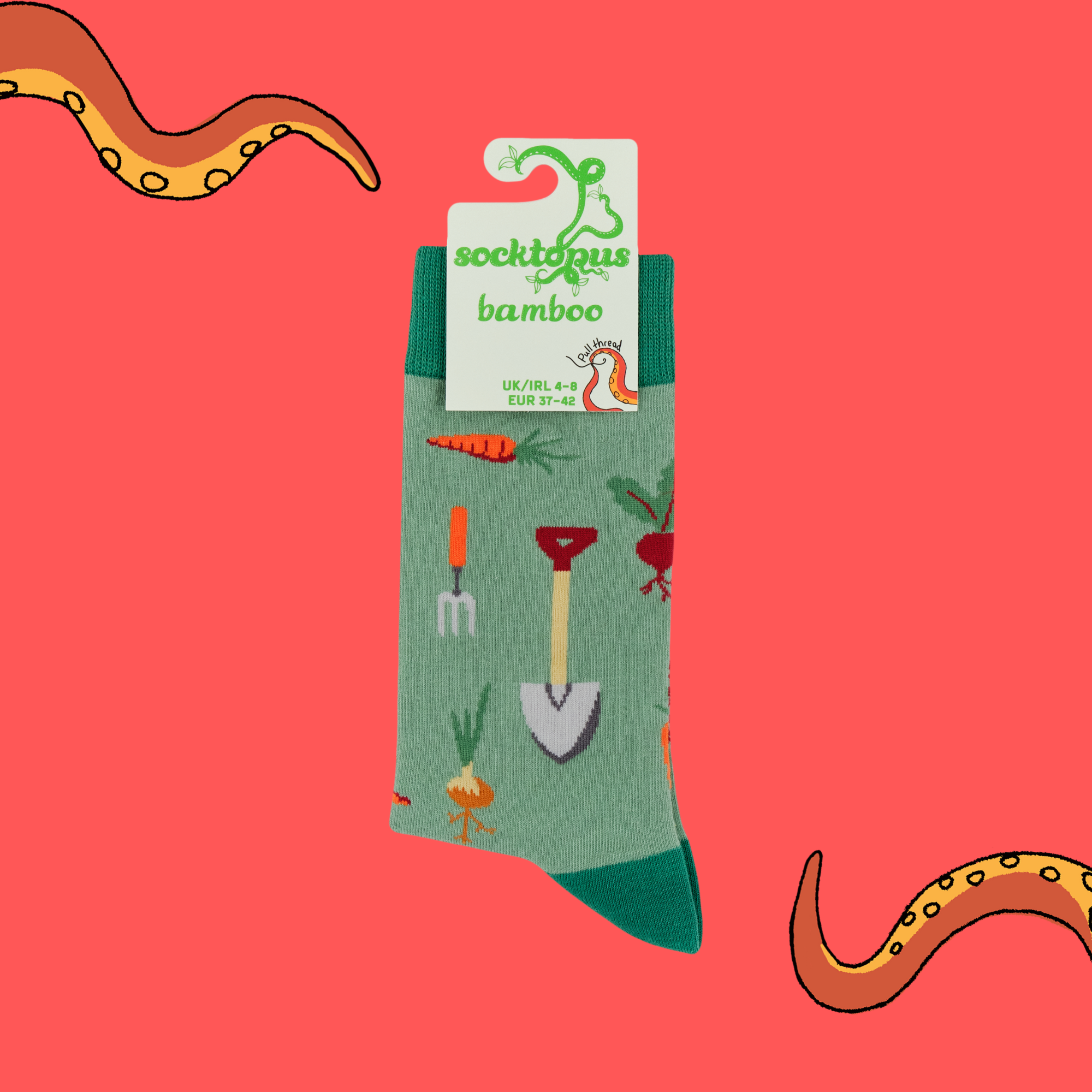 GREEN Gardening Socks - Dig Deep for wholesale on Faire3