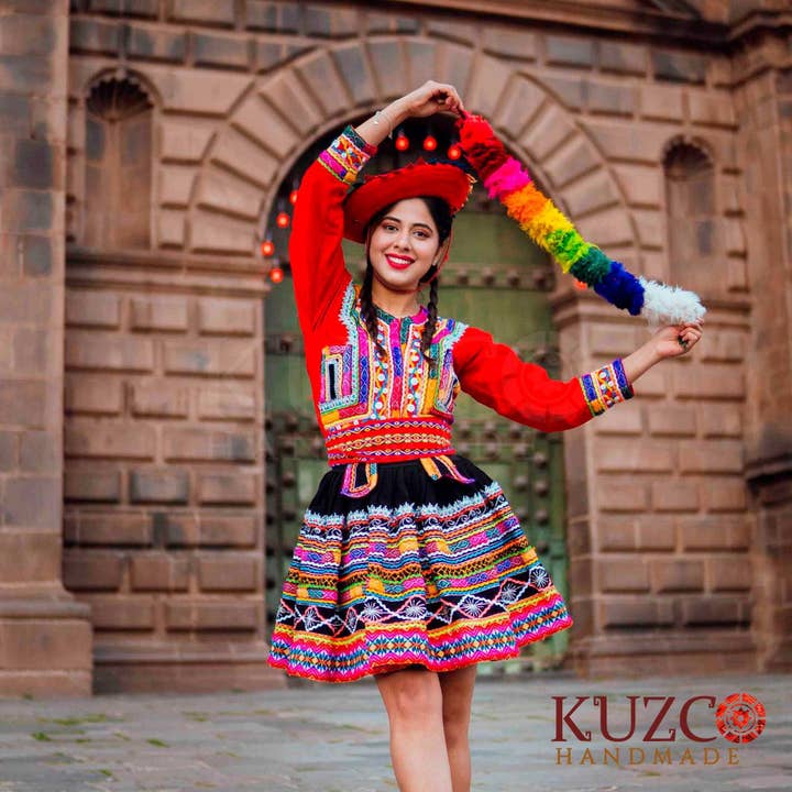KuzcoHandmade - Wholesale Costume - Women's - Peruvian Women's Embroidered Valicha Costume from Cuzco