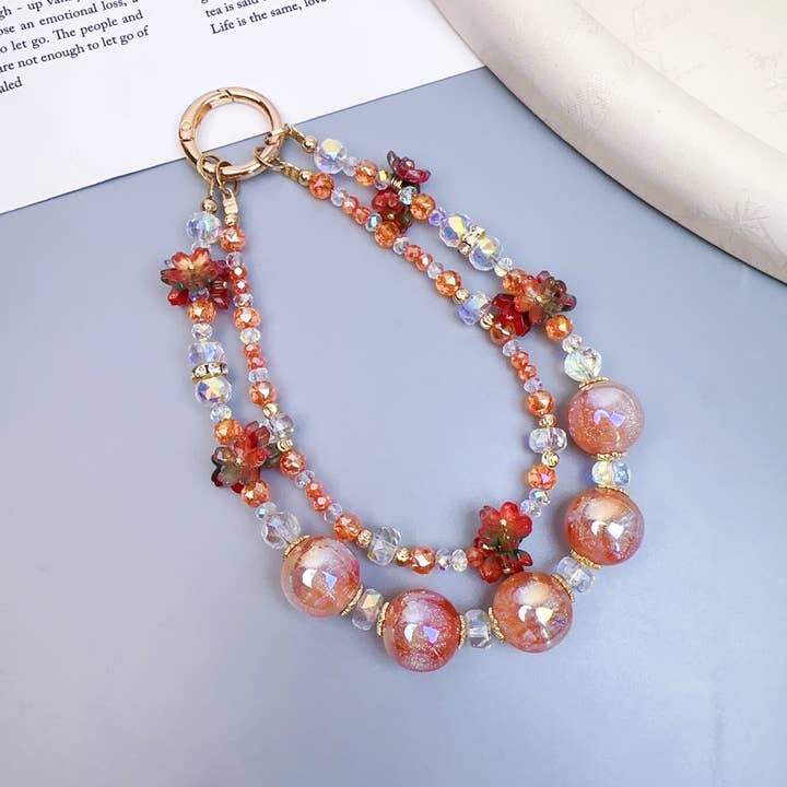 MKS America - Wholesale Individual Charm/Pendant - Fashionable Glass Bead Phone Case Bag Charms6