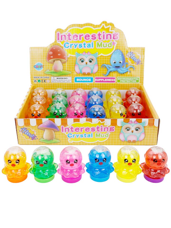 Mini Lady Octopus Translucent Gel Slime Jar for wholesale by Cap Zone