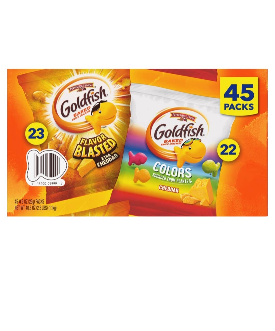 Majestic Wholesale - Vendita all'ingrosso Cracker - Majestic Wholesale Goldfish Pepperidge Farm confezione mista da 45 pezzi, 25,5 g ciascuno1