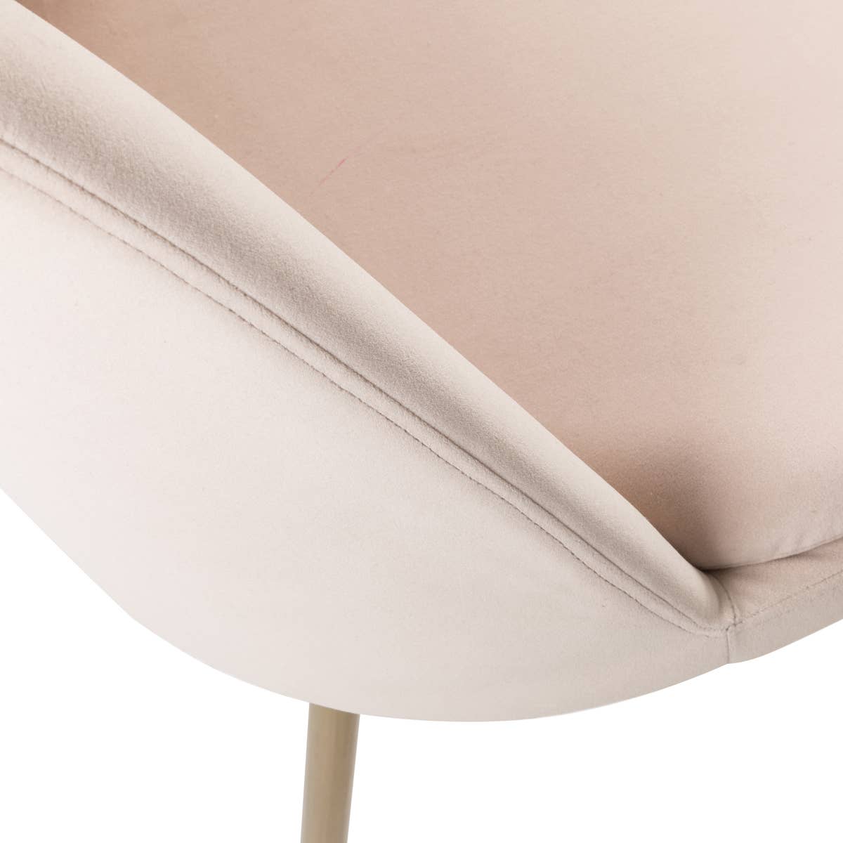 HOMYCASA DESIGN INC - Wholesale Chair - Modern Velvet Dining Chair- Gold Legs-Beige6