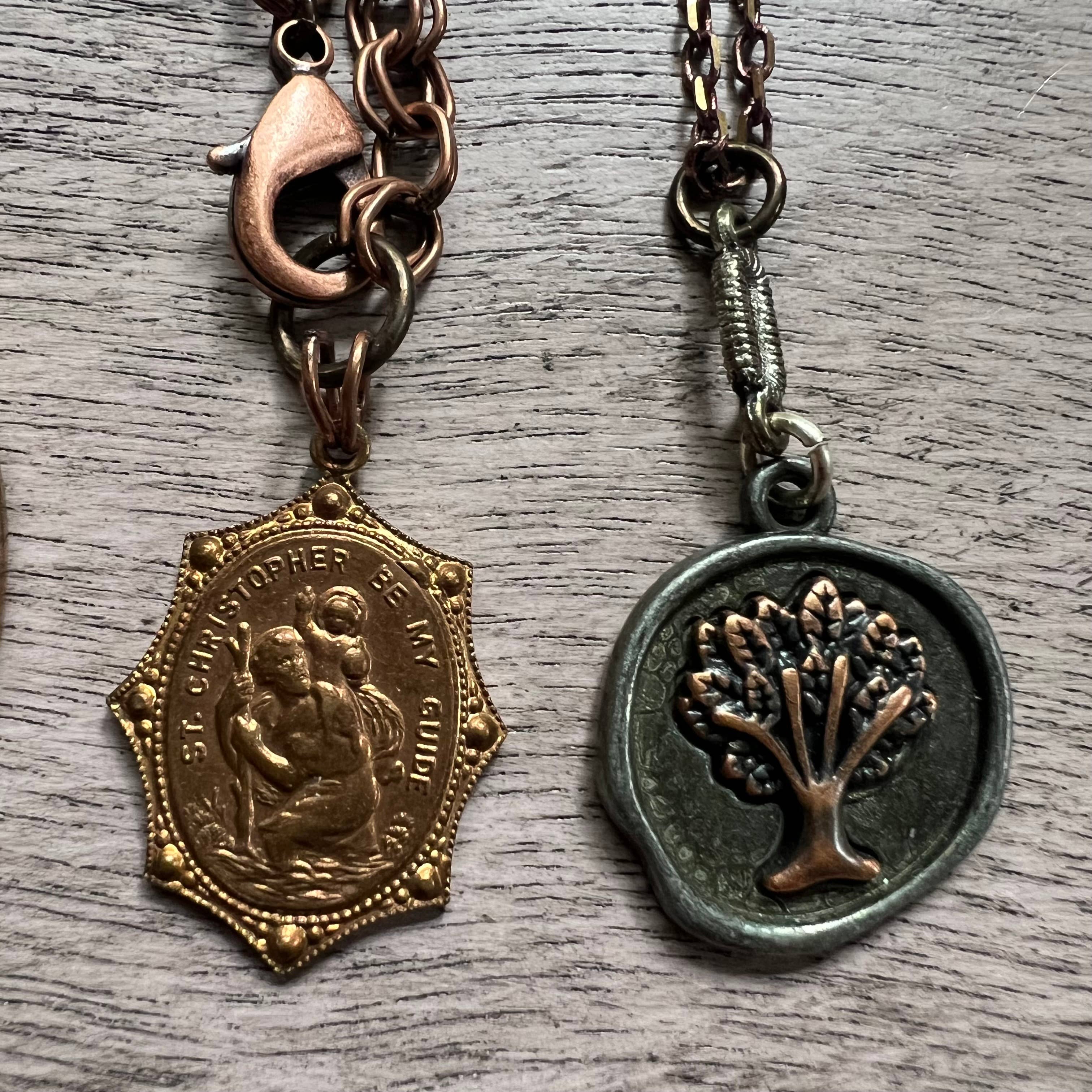 Chasing Cherubs - Wholesale Pendant/Charm Necklace - Copper Crowd6