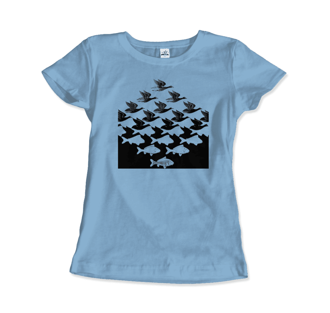 Art-O-Rama Shop - Wholesale T-Shirt (Graphic) - Unisex - MC Escher Sky and Water I Art T-Shirt7