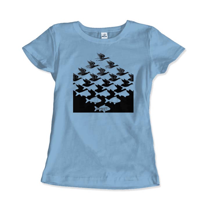 Art-O-Rama Shop - Wholesale T-Shirt (Graphic) - Unisex - MC Escher Sky and Water I Art T-Shirt7