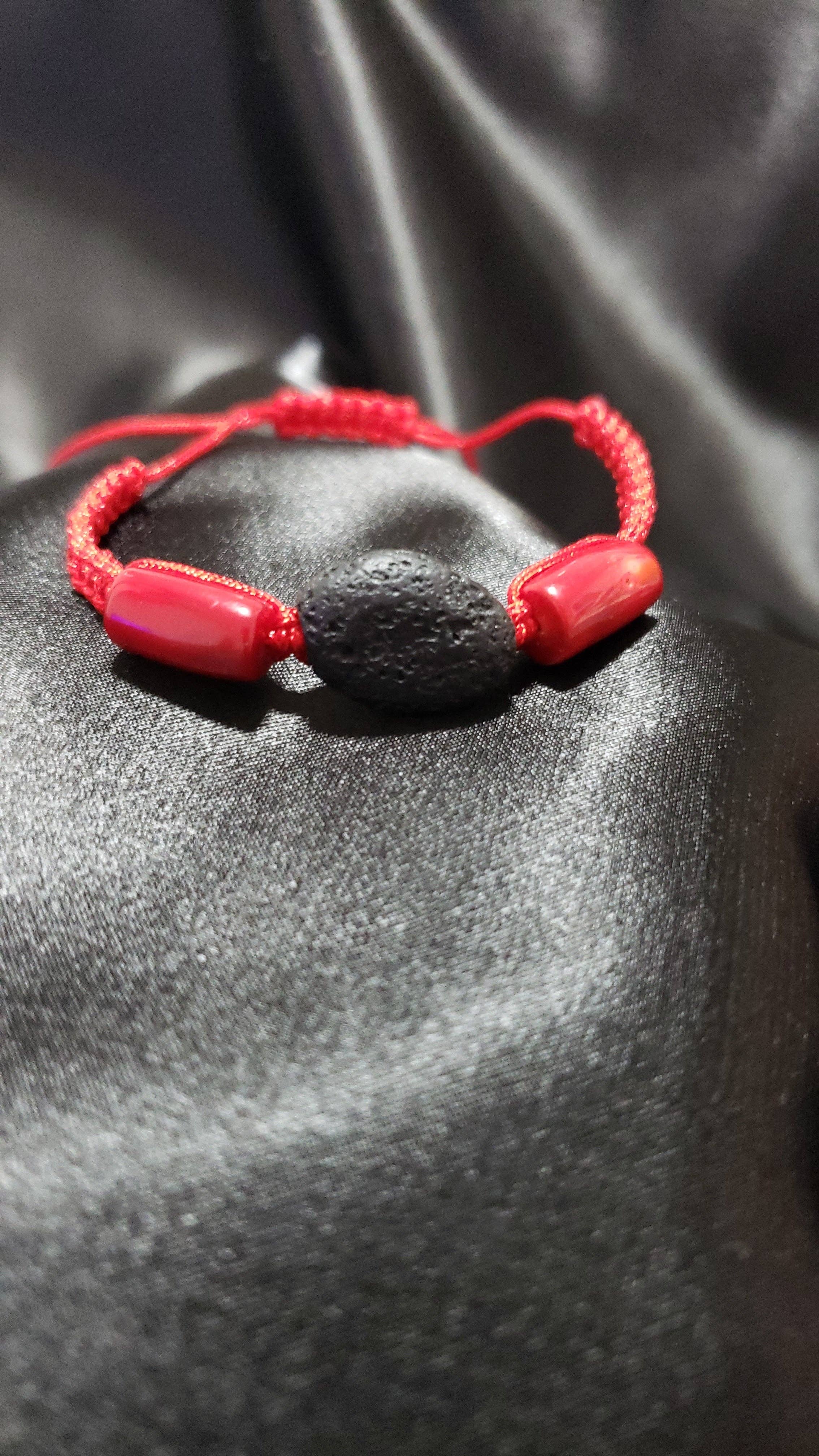 The Bijoux Collective – wholesale Pärlarmband – Koraller & Lavasten Armband - B20