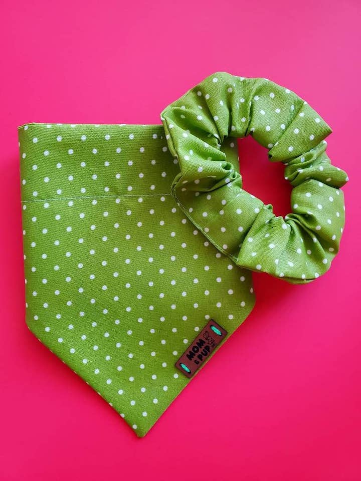 Bandana de cão sobre a coleira - pontos de bandana de cão, cachecol de mola por atacado de Mom And Pup Co.