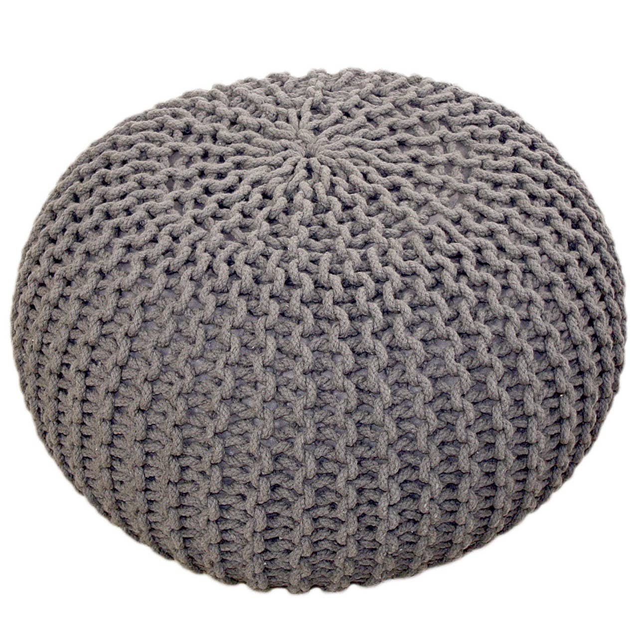 Voglrieder - Wholesale Pouf - Pouf, diameter 55 cm, knitted stool, pouf, pouf, floor cushion, large39