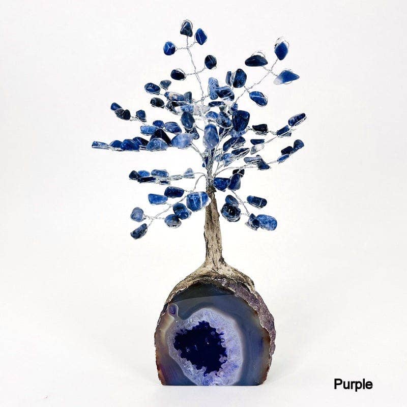 Rock Paradise - Wholesale Spiritual Stone/Crystal - Sodalite Crystal Tree on Agate Geode Base - You Choose Color6