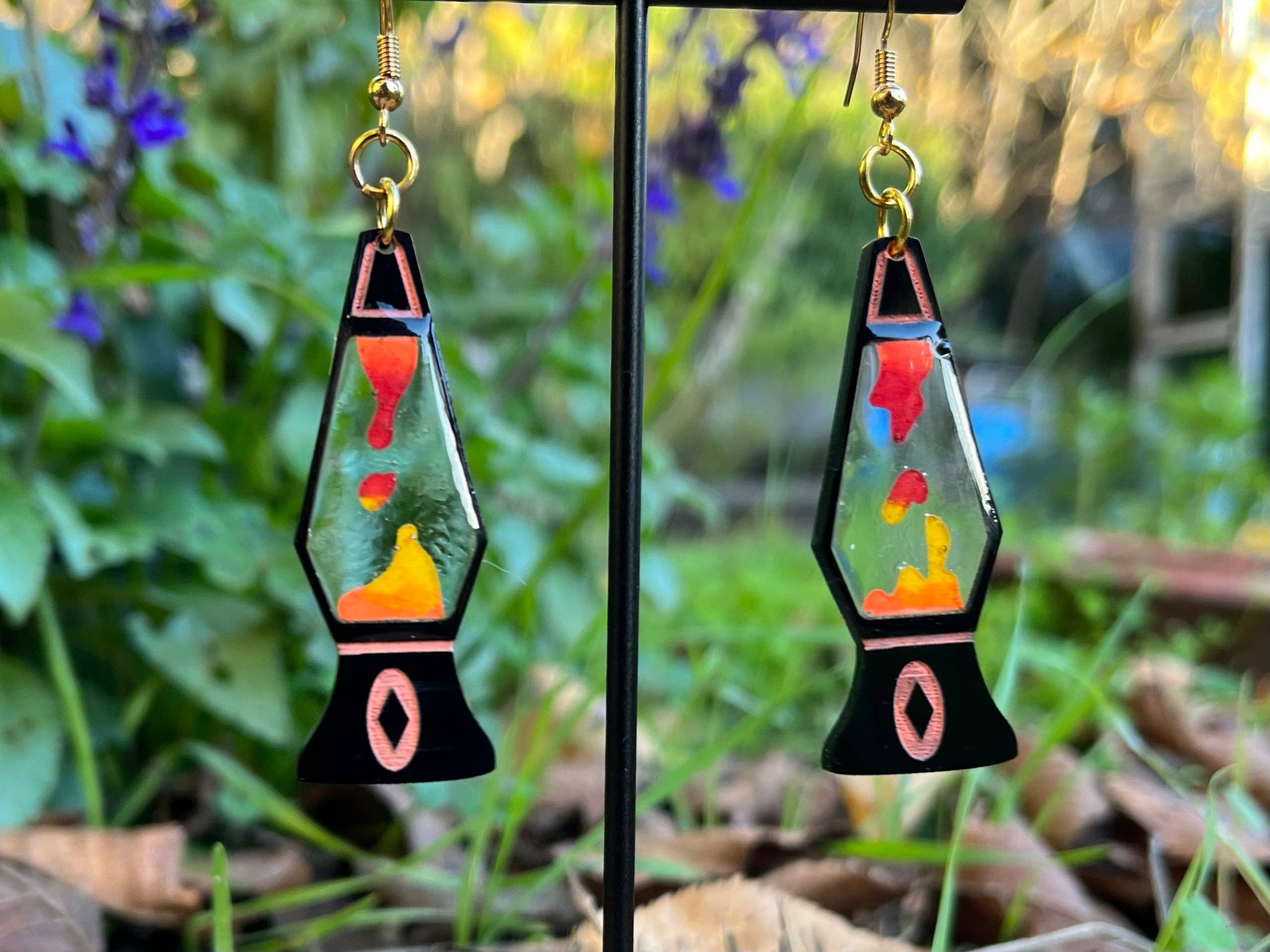 The Spooky Haus - Wholesale Dangle Earrings - Lava Lamp Earrings3