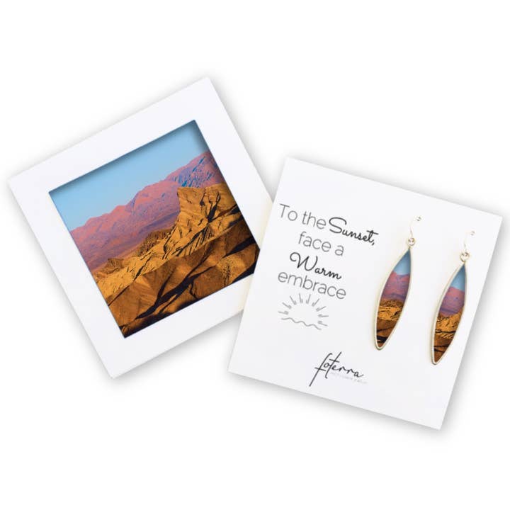 Boucles d'oreilles Death Valley Badlands pour la vente par Foterra Jewelry