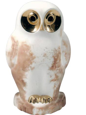 Gross Angelique ceramic and gold owl for wholesale by Boutique ArtNika