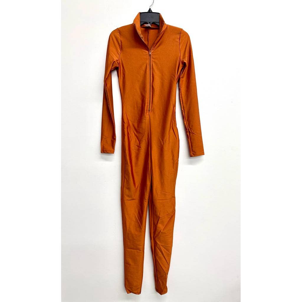 Uptown Apparel - Wholesale Jumpsuit - Women's - J5207 Shiny Front Zipper Stretch Catsuit13