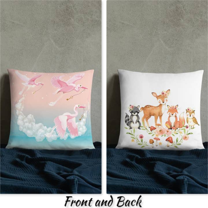 Cuscino con animali, colore: Rosa per la vendita all'ingrosso da parte di Cushion Covers Store