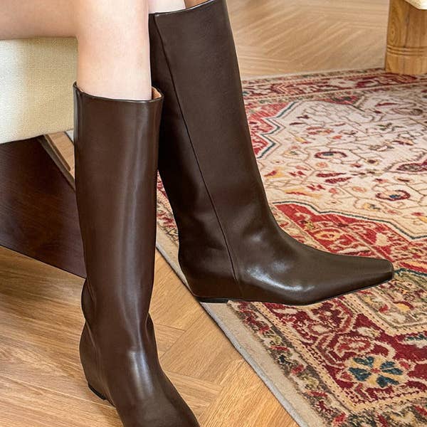 Pointed-Toe Split-Joint Boots Pumps and other Purchase Wholesale riding boot. Free Returns & Net 60 Terms on Faire trending on Faire.