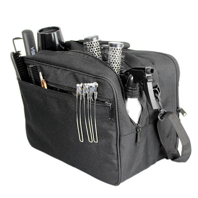 Kassaki - Wholesale Hair Tools Bag/Caddy - Large Hairdressing Barber Kit Bag for Equipment in Black0