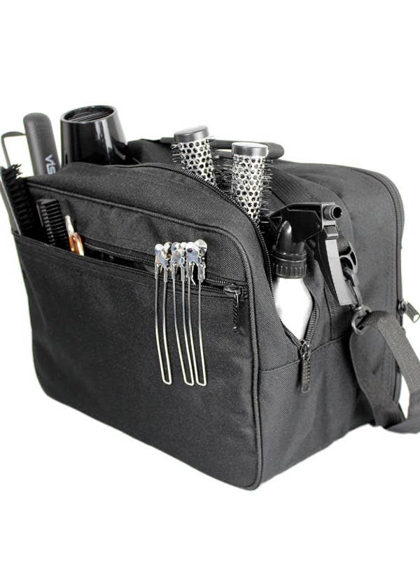 Large Hairdressing Barber Kit Bag for Equipment in Black for wholesale by Kassaki