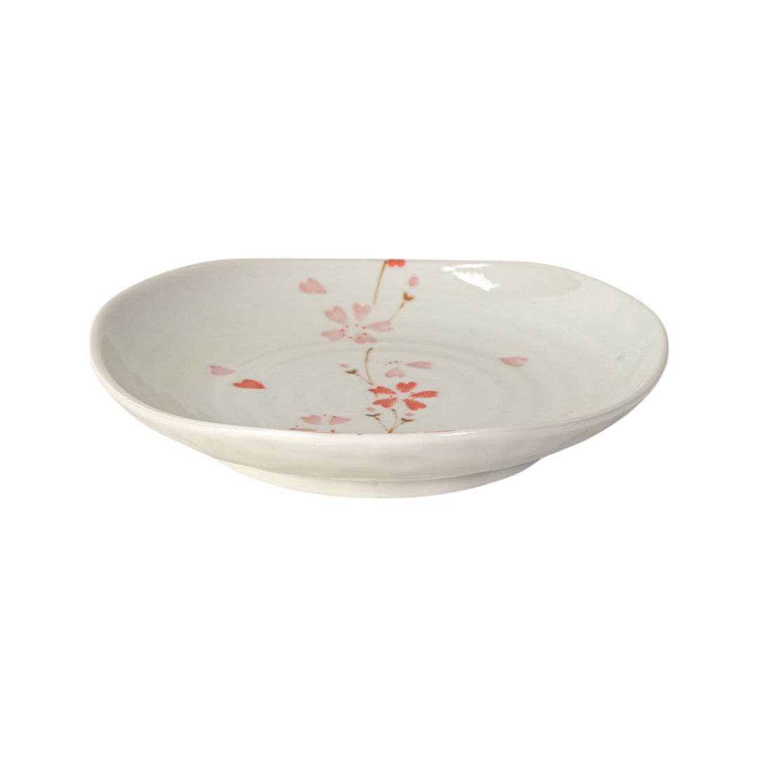Urban Tokyo - Wholesale Appetizer Serveware - 6.5"D Mino Ware Porcelain Appetizer Plate Hana Shidare JP (6/48)