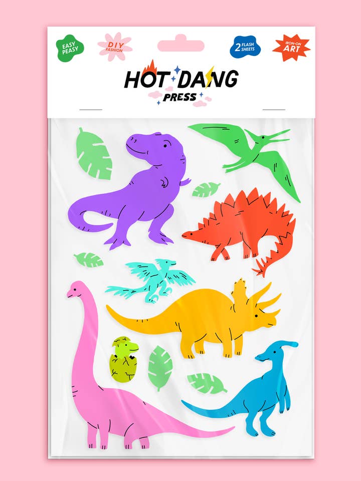 All Dinos Sheet Set for wholesale by Hot Dang Press