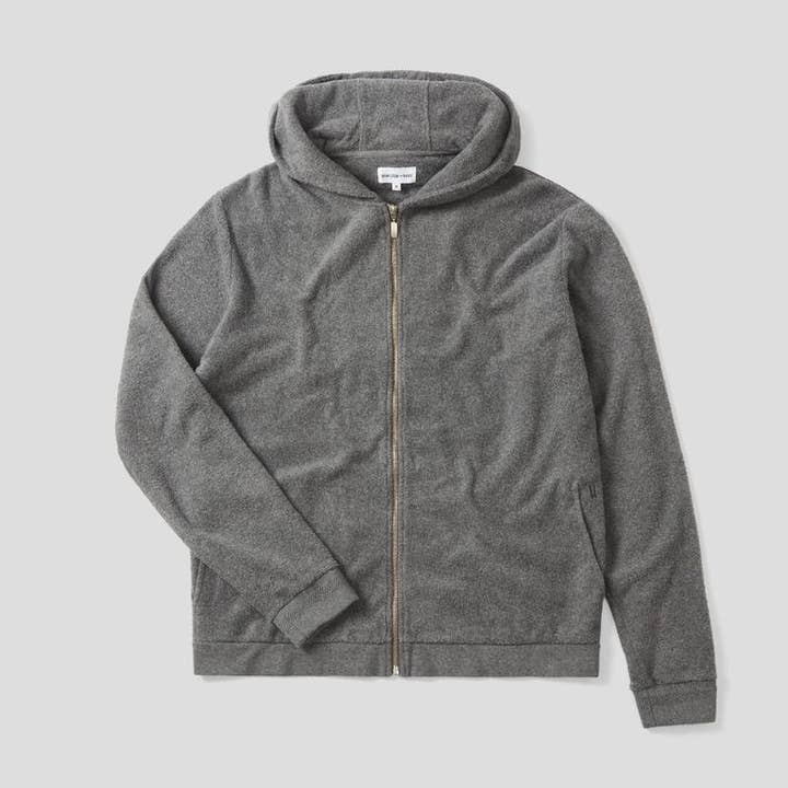 Terry Towelling Hood - Grey Melange for wholesale by Hamilton and Hare