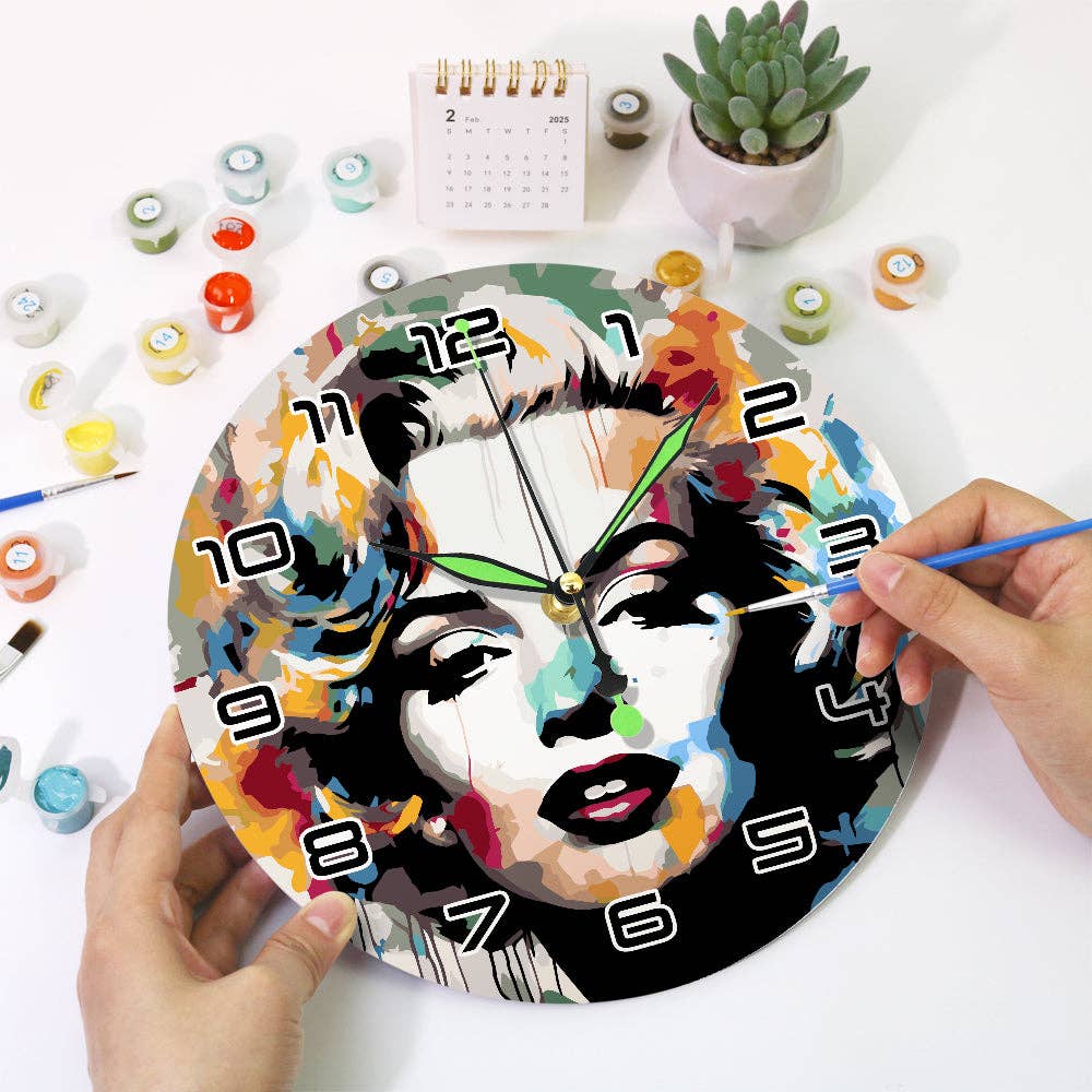 Paint Your Numbers - Wholesale DIY Craft Kit - Paint the Moment – Pop Icon Clock Kit22