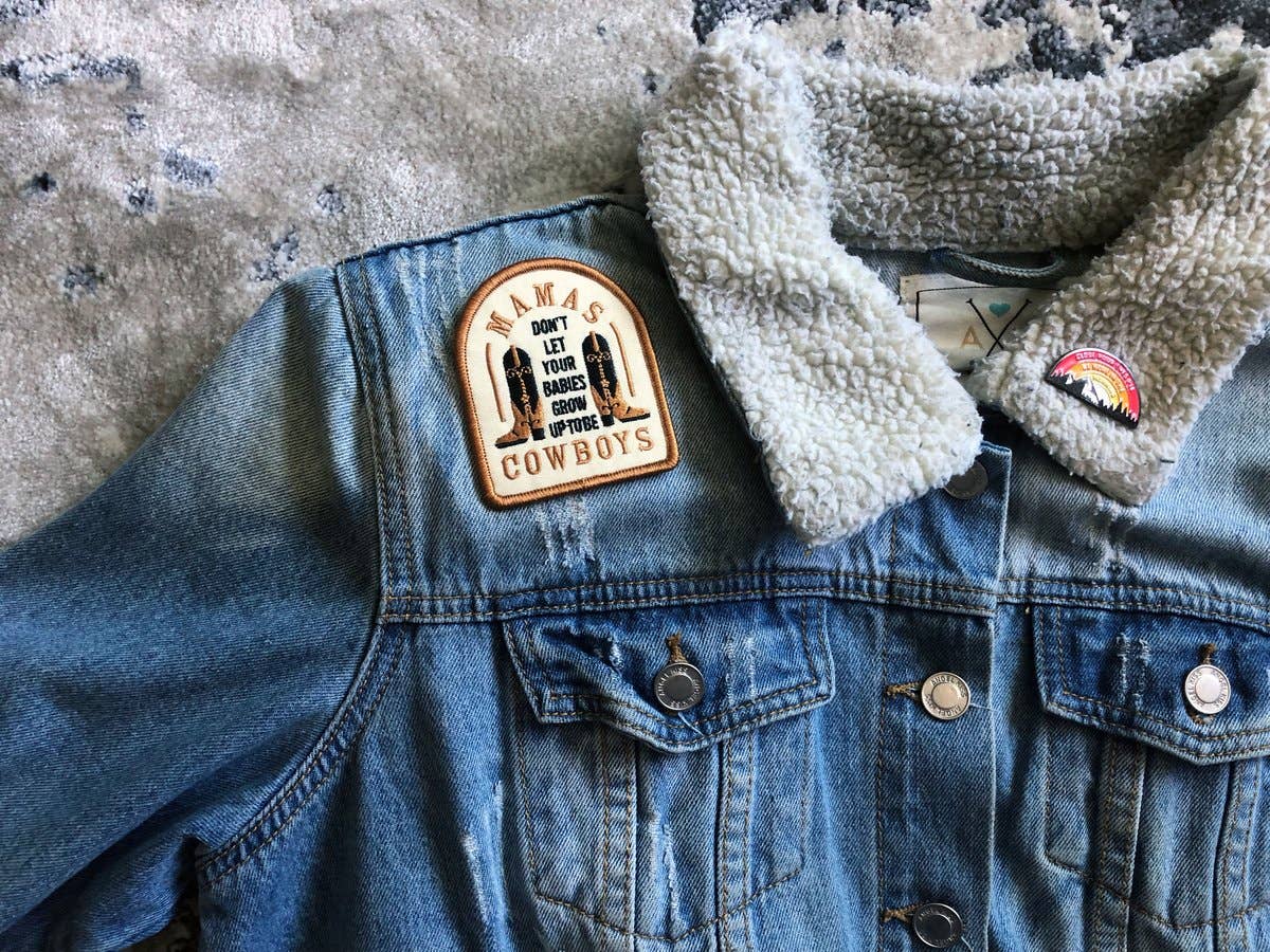 NW Corner Goods - Wholesale Patch - Mamas, Don't Let Your Babies Grow Up To Be Cowboys Patch1