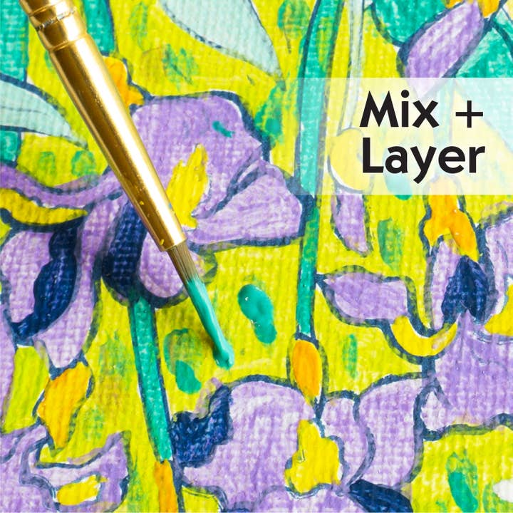Faber-Castell / Creativity for Kids - Wholesale DIY Craft Kit - Paint by Number Museum Series – Irises
