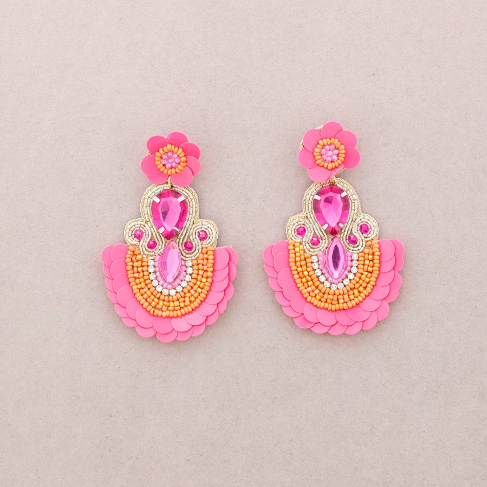 Sonata - Wholesale Dangle Earrings - SEQUIN BEADS EARRINGS3