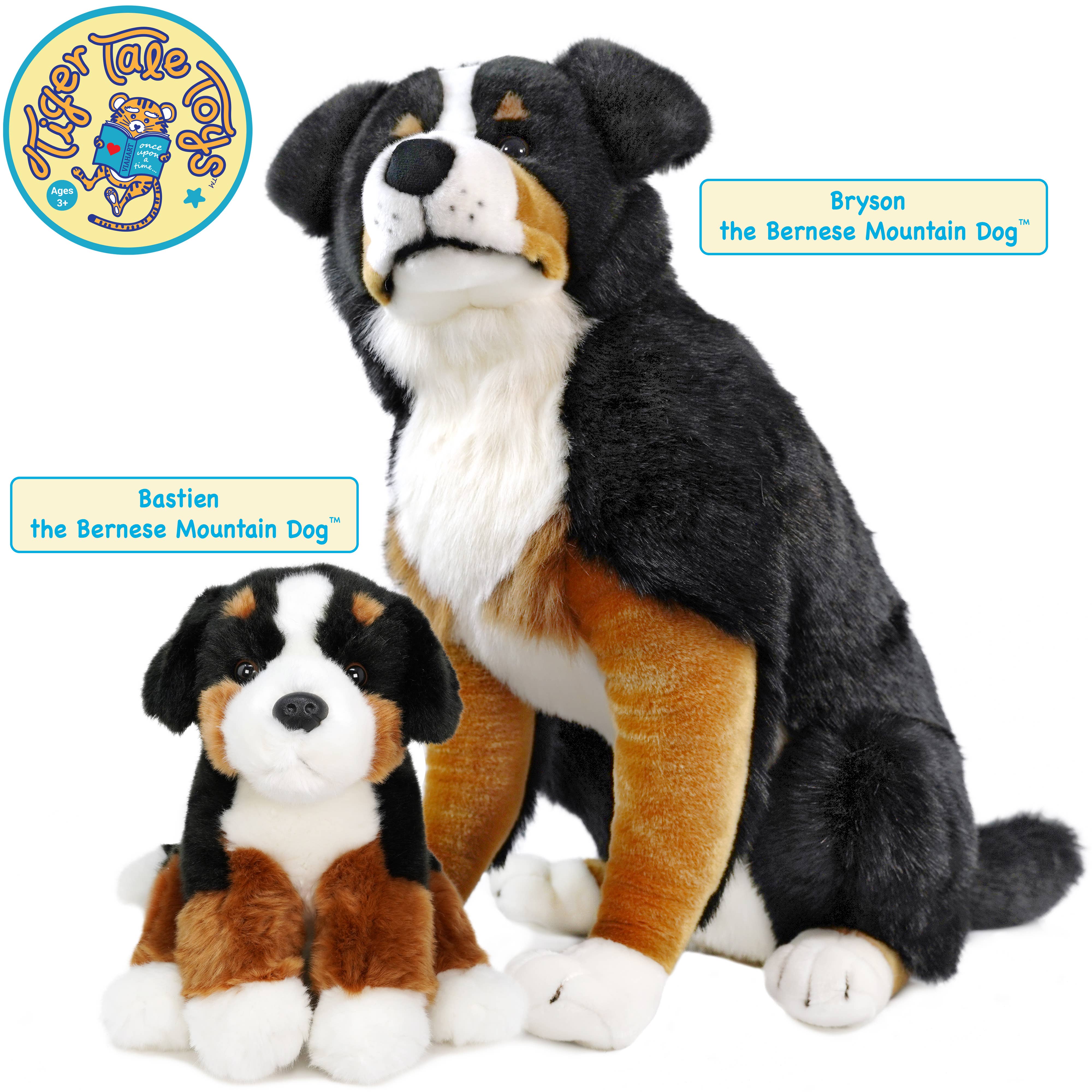 VIAHART Toy Co. - Wholesale Stuffed/Plush Toy - Kids & Baby - Bastien The Bernese Mountain Dog | 12.5 Inch Plush4