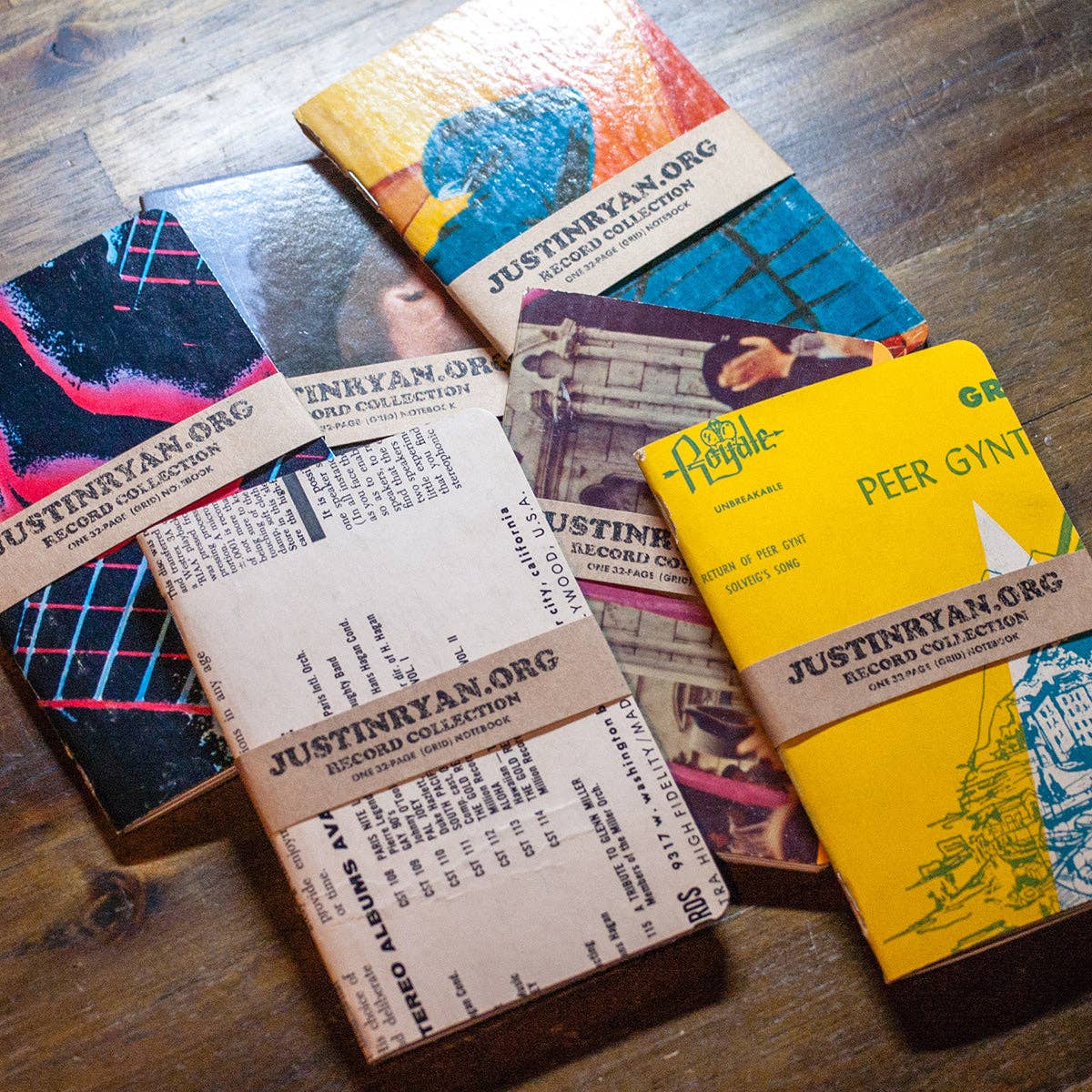 Justin Ryan Books – wholesale Notebook – Vintage Vinyl Pocket Notebook6