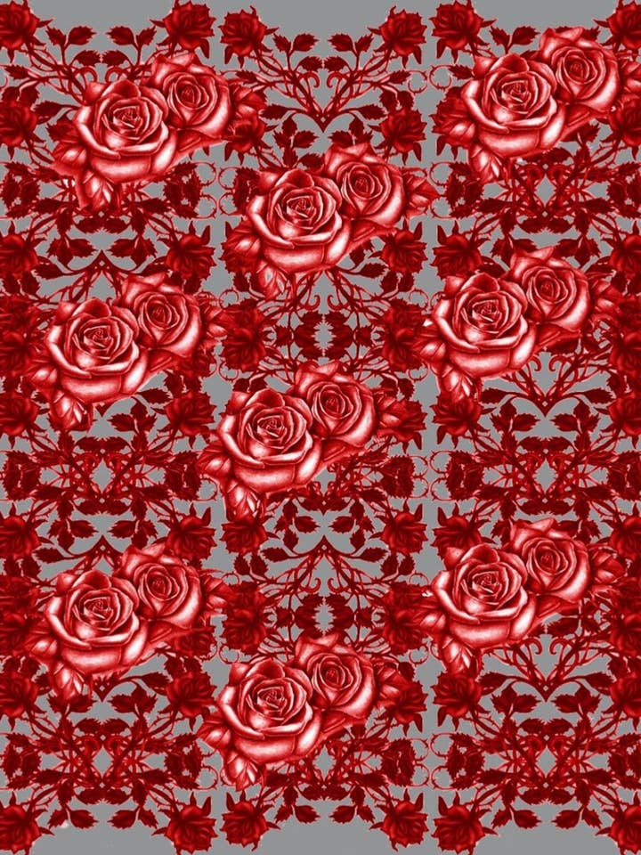 Vine Roses Grey & Red for wholesale by Mila+Mate