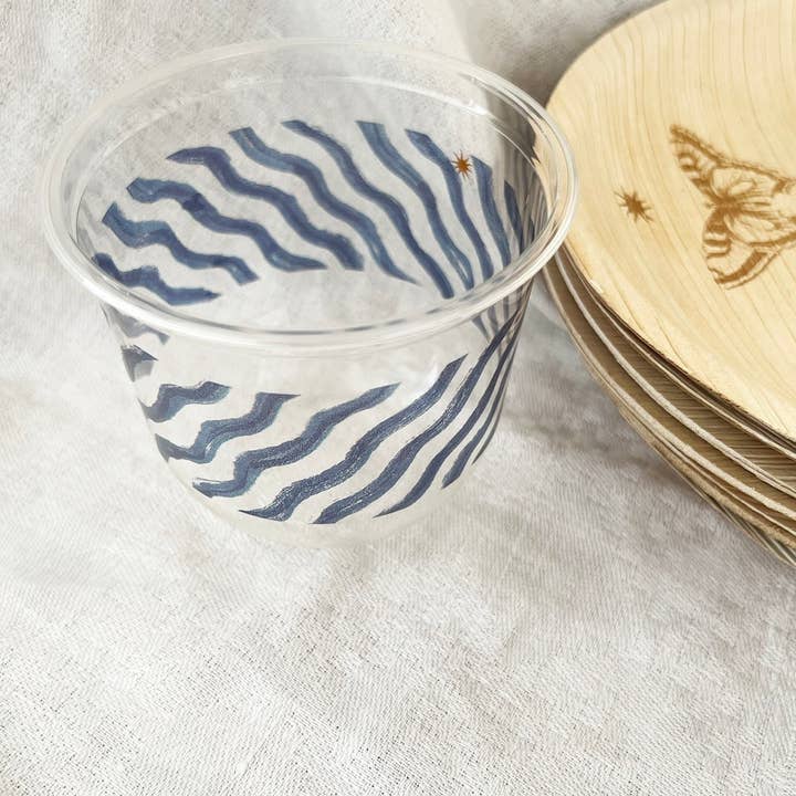 maaterra - Wholesale Disposable Cup - Beautifully Designed Compostable Cups | Ocean Waves3