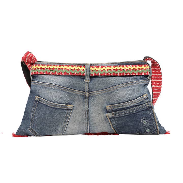 KOMPANERO - Wholesale Crossbody Bag - Women's - Embellished Denim Multi Utility Sling Bag for women-Onda4