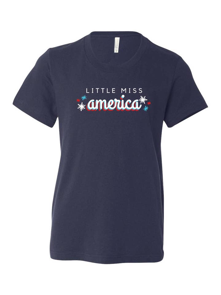 Little Miss America | Tee | Kids for wholesale by Sister Shirts