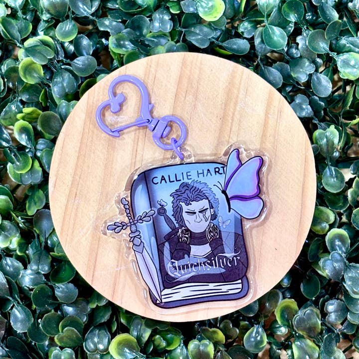 Quicksilver akryl nøglering for engroshandel hos Posh Paperie