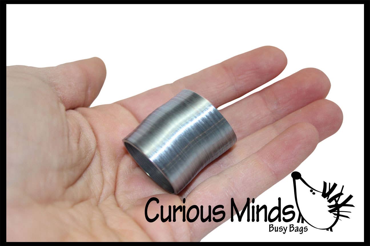 Curious Minds Toys - Wholesale Fidgetspeelgoed - Kinderen - 1 klein metalen springspeeltje - Sensory Fidget Toy1